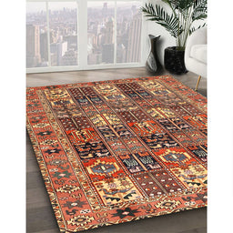 Machine Washable Traditional Sand Brown Rug in a Family Room, wshtr4082