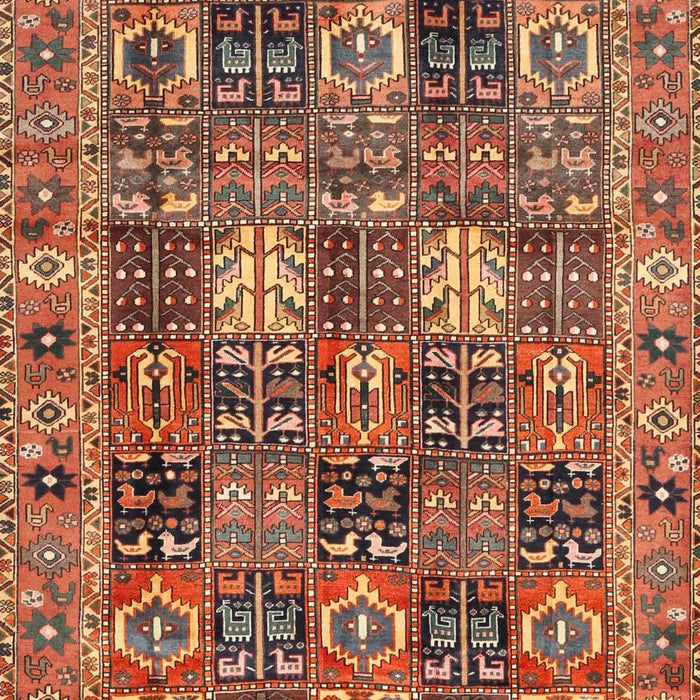 Machine Washable Traditional Sand Brown Rug, wshtr4082