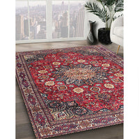 Traditional Pink Medallion Rug, tr4083