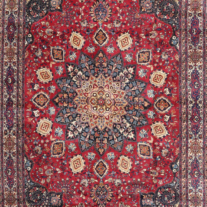 Machine Washable Traditional Rosy Pink Rug, wshtr4083