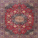 Square Traditional Pink Medallion Rug, tr4083