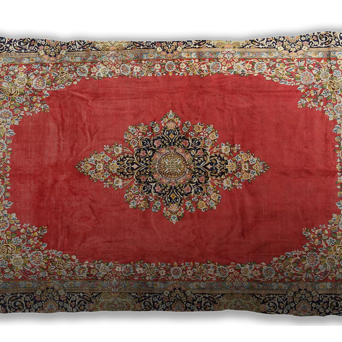 Traditional Classic Rectangular Red Lumbar Throw Pillow, 13 inch by 19 inch, lbtr4084