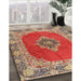 Machine Washable Traditional Red Rug in a Family Room, wshtr4084