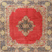 Square Traditional Red Medallion Rug, tr4084