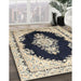 Machine Washable Traditional Khaki Gold Rug in a Family Room, wshtr4085