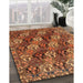 Machine Washable Traditional Orange Rug in a Family Room, wshtr4086