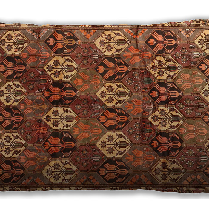 Traditional Classic Rectangular Orange Lumbar Throw Pillow, 13 inch by 19 inch, lbtr4086
