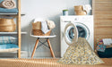 Machine Washable Traditional Khaki Gold Rug in a Washing Machine, wshtr4088