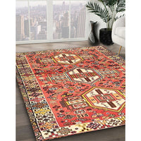 Traditional Sand Brown Persian Rug, tr4089