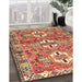 Machine Washable Traditional Sand Brown Rug in a Family Room, wshtr4089