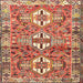 Square Traditional Sand Brown Persian Rug, tr4089