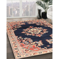 Traditional Purple Medallion Rug, tr4090