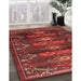 Machine Washable Traditional Sienna Brown Rug in a Family Room, wshtr4091