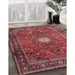 Traditional Red Persian Rug in Family Room, tr4093