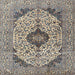 Square Traditional Tan Brown Persian Rug, tr4094