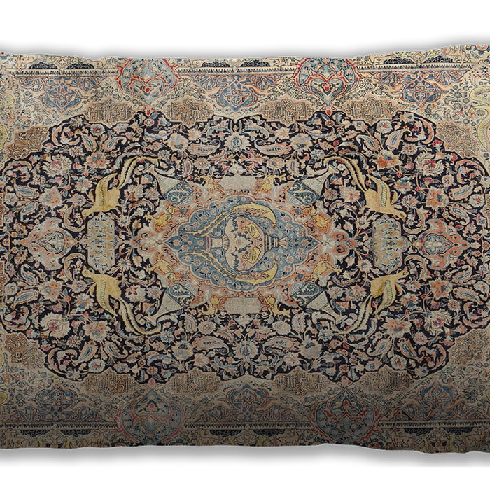 Traditional Classic Rectangular Brown Lumbar Throw Pillow, 13 inch by 19 inch, lbtr4095