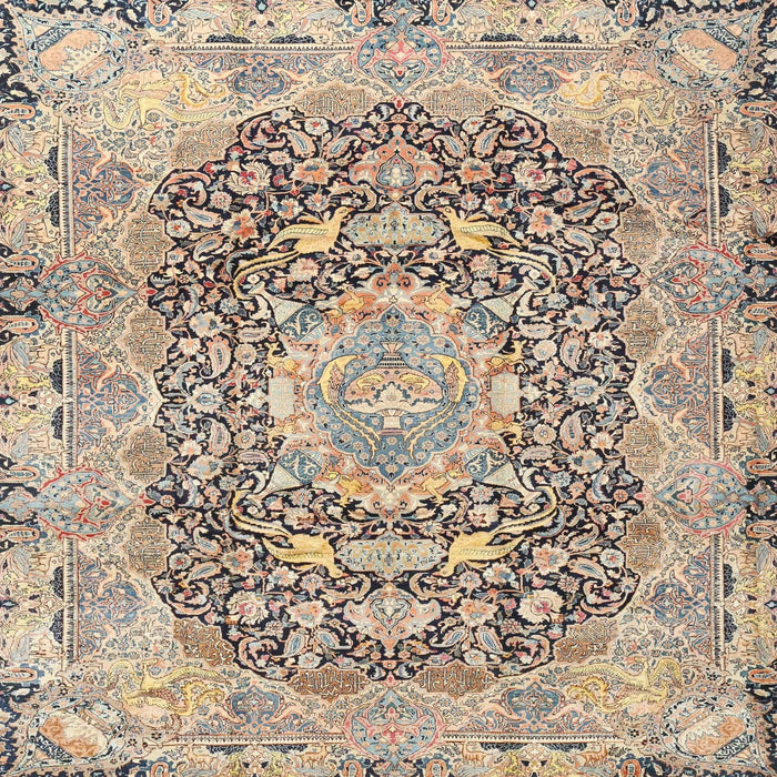 Square Traditional Brown Persian Rug, tr4095