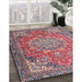 Machine Washable Traditional Brown Red Rug in a Family Room, wshtr4097