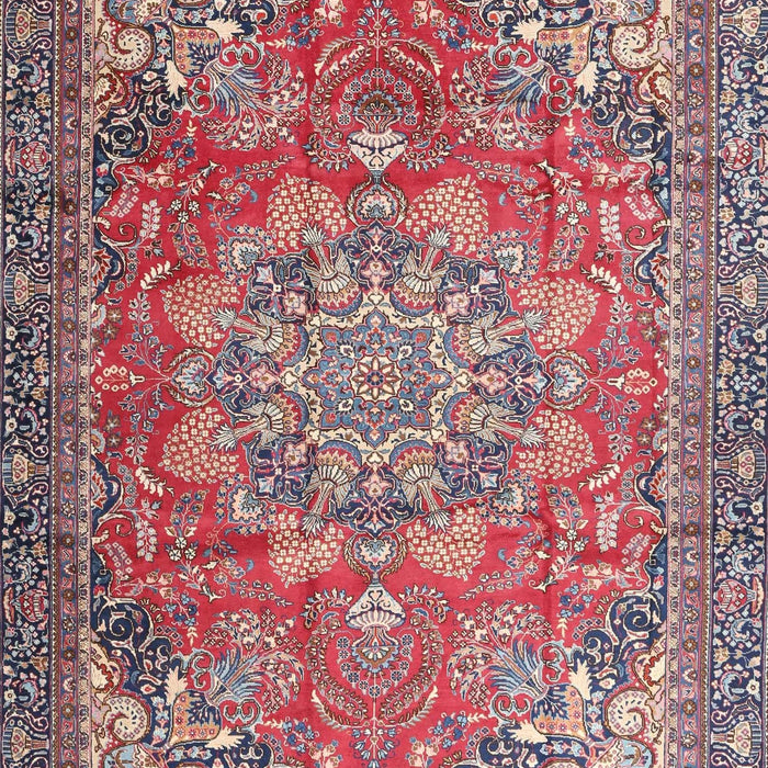 Traditional Brown Red Medallion Rug, tr4097
