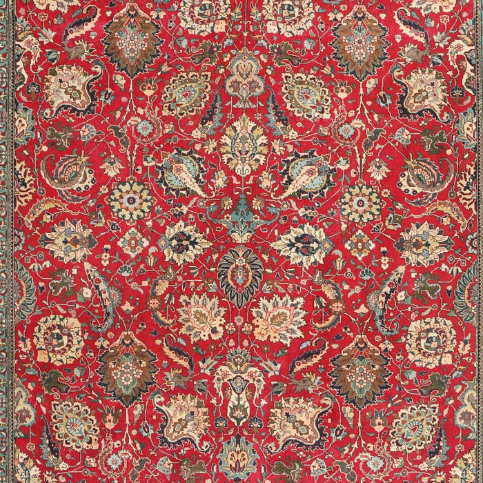Machine Washable Traditional Red Rug, wshtr4098