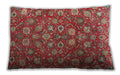 Traditional Classic Rectangular Red Lumbar Throw Pillow, 13 inch by 19 inch, lbtr4098