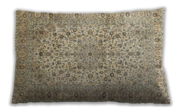 Traditional Classic Rectangular Brown Lumbar Throw Pillow, 13 inch by 19 inch, lbtr409