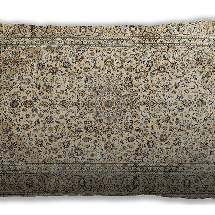 Traditional Classic Rectangular Brown Lumbar Throw Pillow, 13 inch by 19 inch, lbtr409