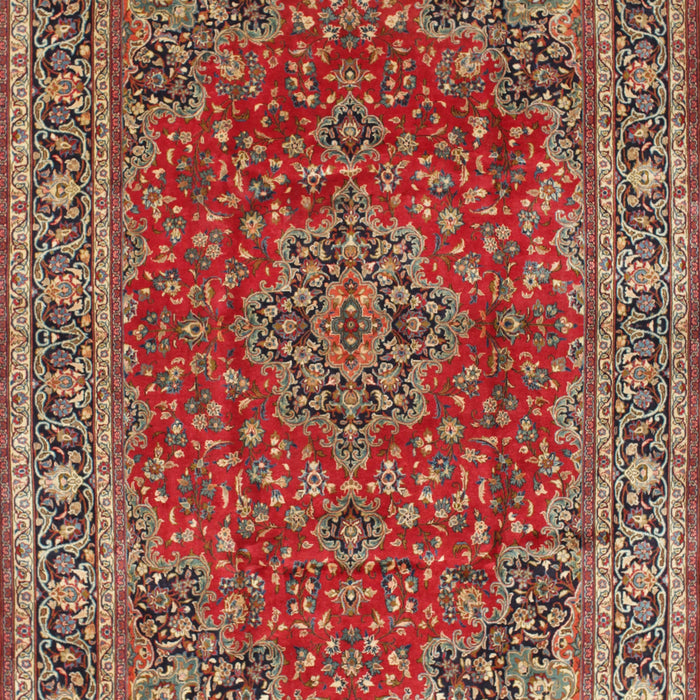 Traditional Orange Brown Medallion Rug, tr40