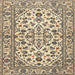 Round Machine Washable Traditional Brown Rug, wshtr4101