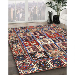 Machine Washable Traditional Light French Beige Brown Rug in a Family Room, wshtr4102