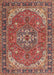 Traditional Light Copper Gold Medallion Rug, tr4105