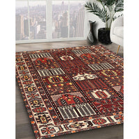 Traditional Saffron Red Persian Rug, tr4106