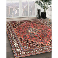 Traditional Saffron Red Persian Rug, tr4108