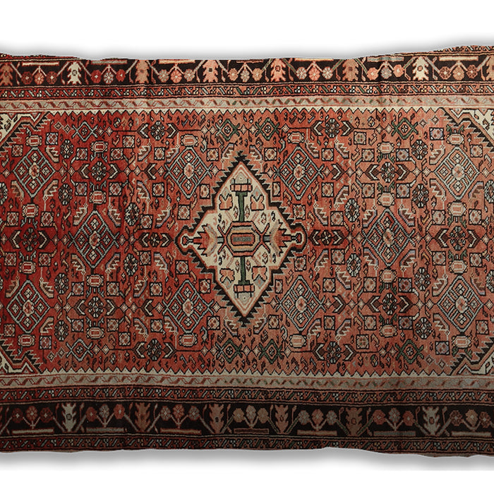 Traditional Classic Rectangular Saffron Red Lumbar Throw Pillow, 13 inch by 19 inch, lbtr410