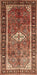 Machine Washable Traditional Saffron Red Rug, wshtr410