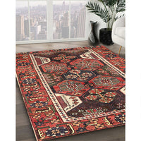 Traditional Saffron Red Persian Rug, tr4110