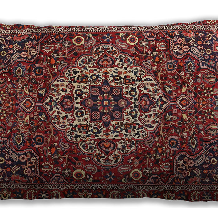 Traditional Classic Rectangular Orange Salmon Pink Lumbar Throw Pillow, 13 inch by 19 inch, lbtr4111