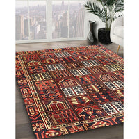 Traditional Saffron Red Persian Rug, tr4114