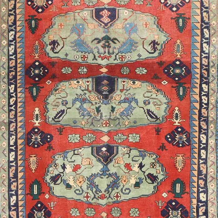 Traditional Brown Red Persian Rug, tr4116
