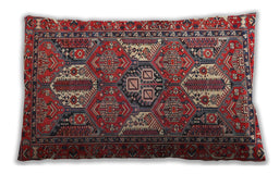 Traditional Classic Rectangular Dark Almond Brown Lumbar Throw Pillow, 13 inch by 19 inch, lbtr4117