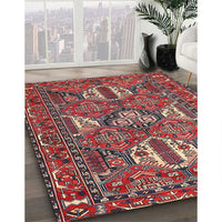 Traditional Dark Almond Brown Persian Rug, tr4117