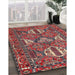 Traditional Dark Almond Brown Persian Rug in Family Room, tr4117