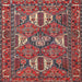 Square Traditional Dark Almond Brown Persian Rug, tr4117