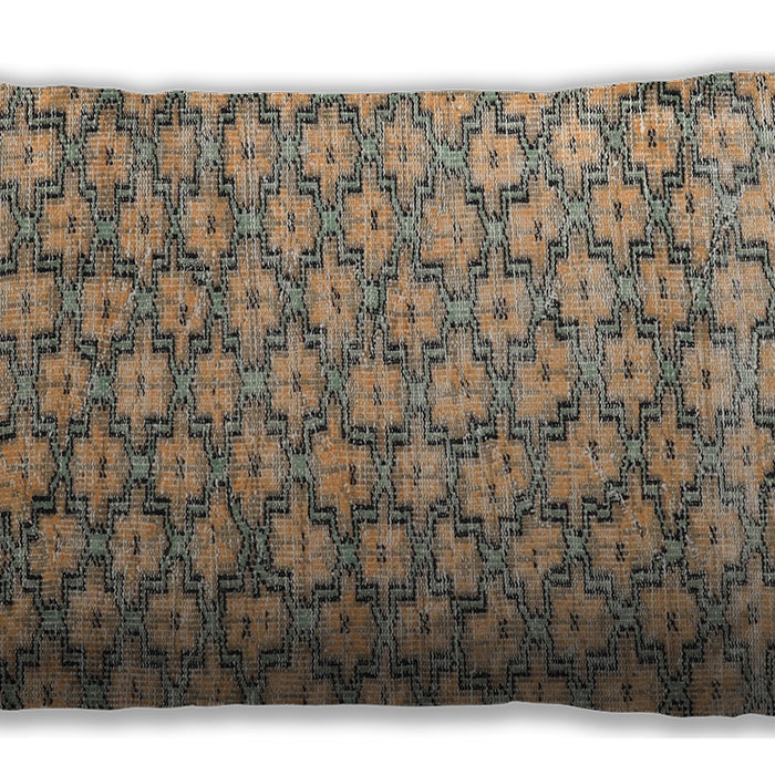 Traditional Classic Rectangular Brown Lumbar Throw Pillow, 13 inch by 19 inch, lbtr4119