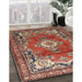 Machine Washable Traditional Tomato Red Rug in a Family Room, wshtr411