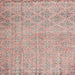 Square Traditional Rust Pink Persian Rug, tr4120