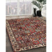 Traditional Camel Brown Persian Rug in Family Room, tr4121