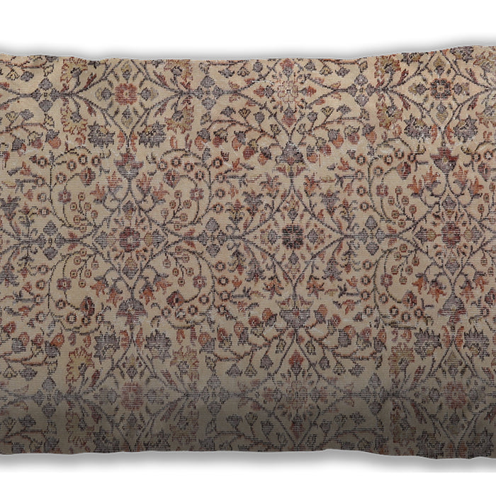 Traditional Classic Rectangular Dark Almond Brown Lumbar Throw Pillow, 13 inch by 19 inch, lbtr4122
