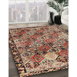 Traditional Red Brown Persian Rug in Family Room, tr4123