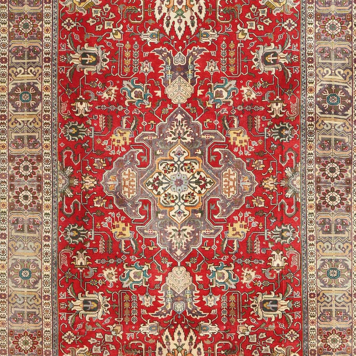 Machine Washable Traditional Red Rug, wshtr4124